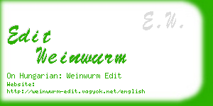 edit weinwurm business card